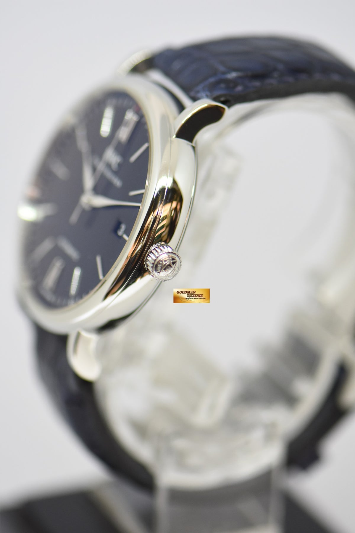 [SOLD] IWC PORTOFINO 40mm STEEL IN LEATHER STRAP BLACK AUTOMATIC IW3565-02 (MINT)