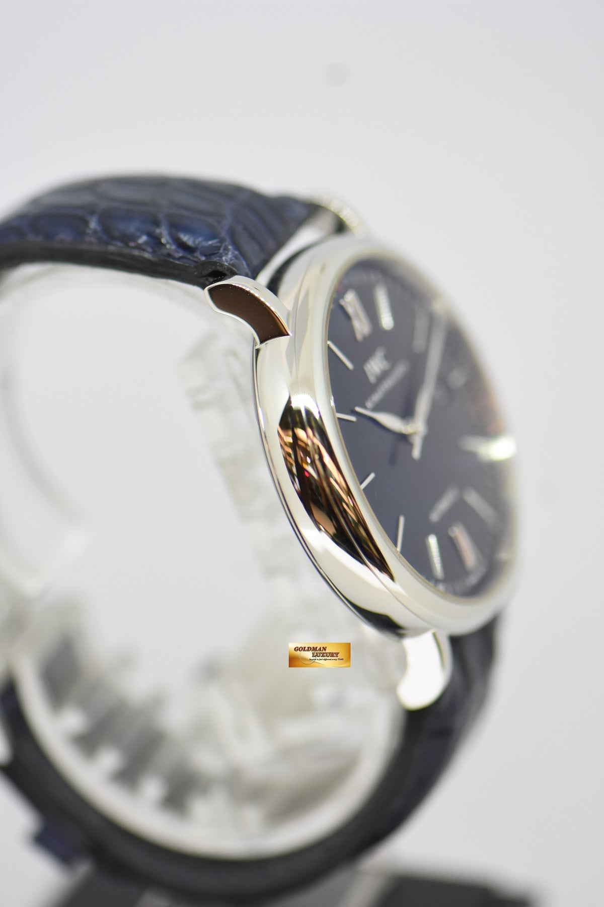 [SOLD] IWC PORTOFINO 40mm STEEL IN LEATHER STRAP BLACK AUTOMATIC IW3565-02 (MINT)