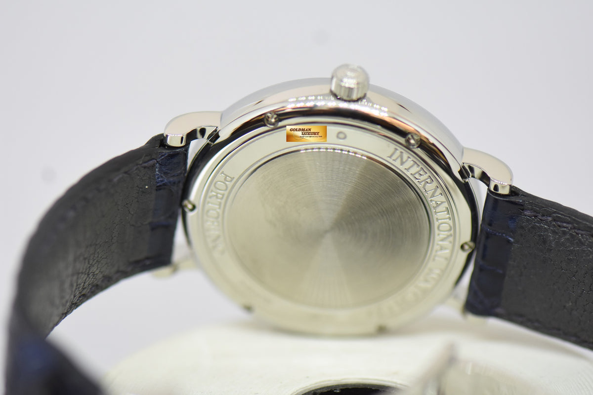 [SOLD] IWC PORTOFINO 40mm STEEL IN LEATHER STRAP BLACK AUTOMATIC IW3565-02 (MINT)