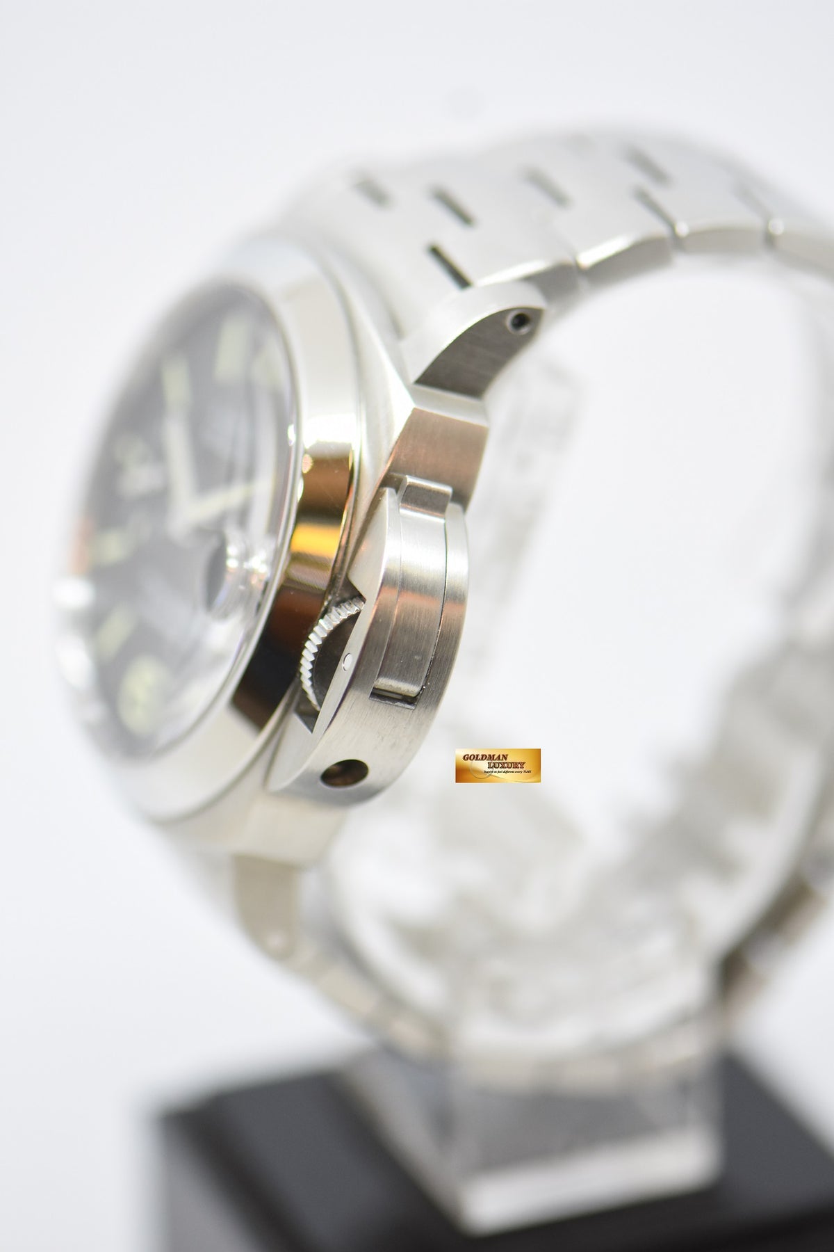 [SOLD] PANERAI LUMINOR MARINA 44mm STEEL IN BRACELET AUTOMATIC BLACK PAM 299 (LNIB)