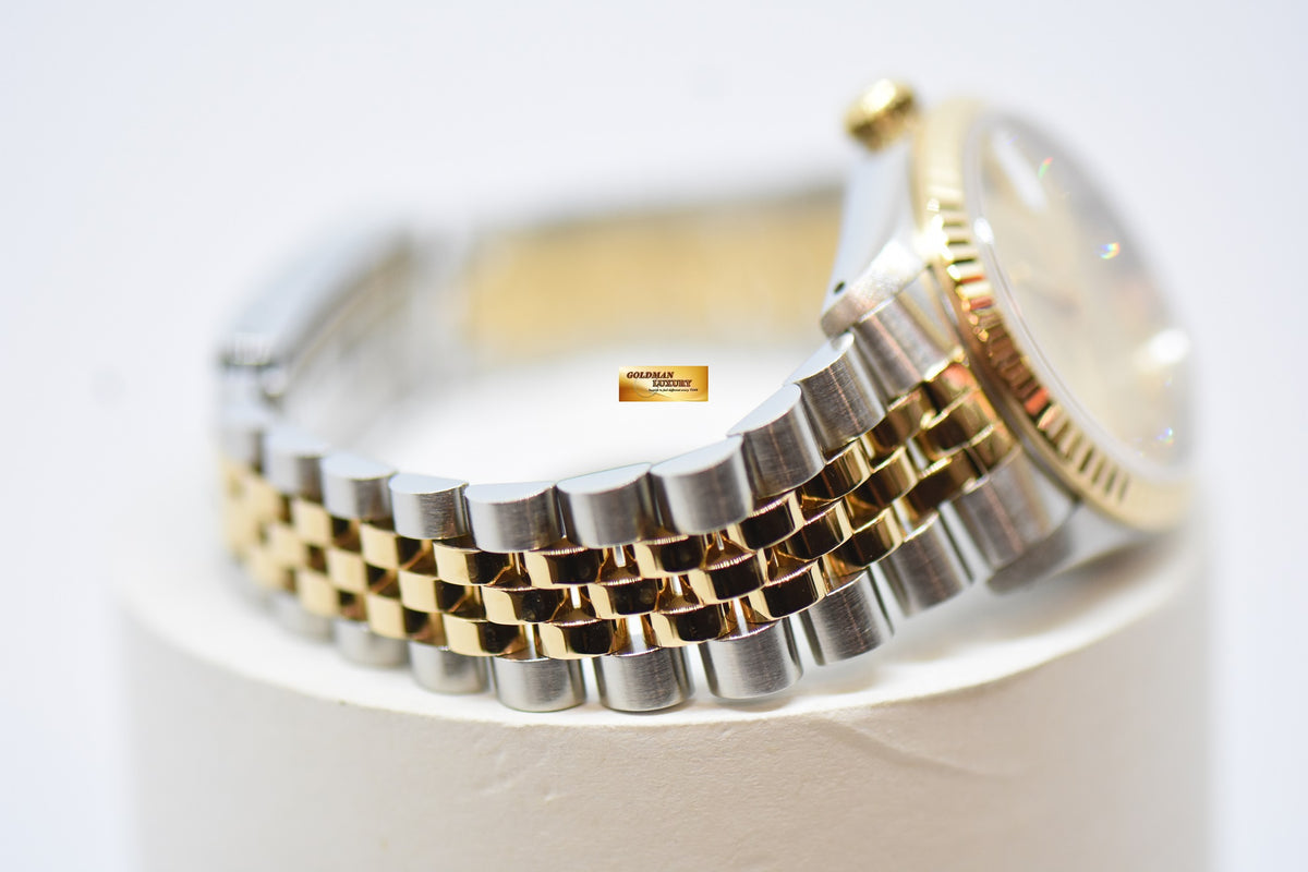 [SOLD] ROLEX OYSTER DATEJUST 31mm HALF-GOLD IN JUBILEE BRACELET DIAMOND DIAL 68273 (NEAR MINT)