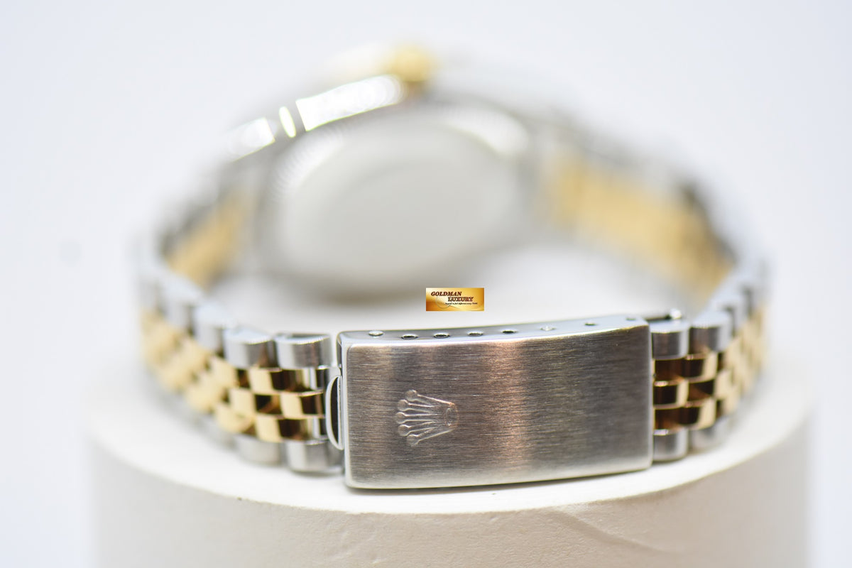 [SOLD] ROLEX OYSTER DATEJUST 31mm HALF-GOLD IN JUBILEE BRACELET DIAMOND DIAL 68273 (NEAR MINT)