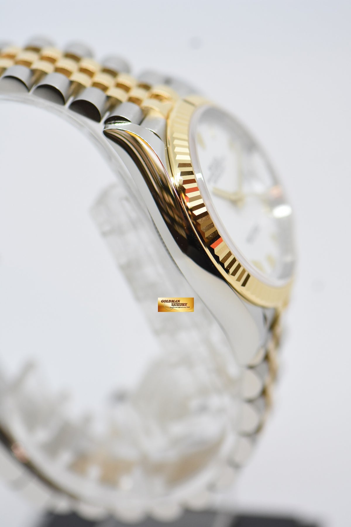 [SOLD] ROLEX OYSTER DATEJUST 36mm GOLD / STEEL IN JUBILEE BRACELET WHITE DIAL ROMAN NUMERALS 126233 (NEW-UNWORN)