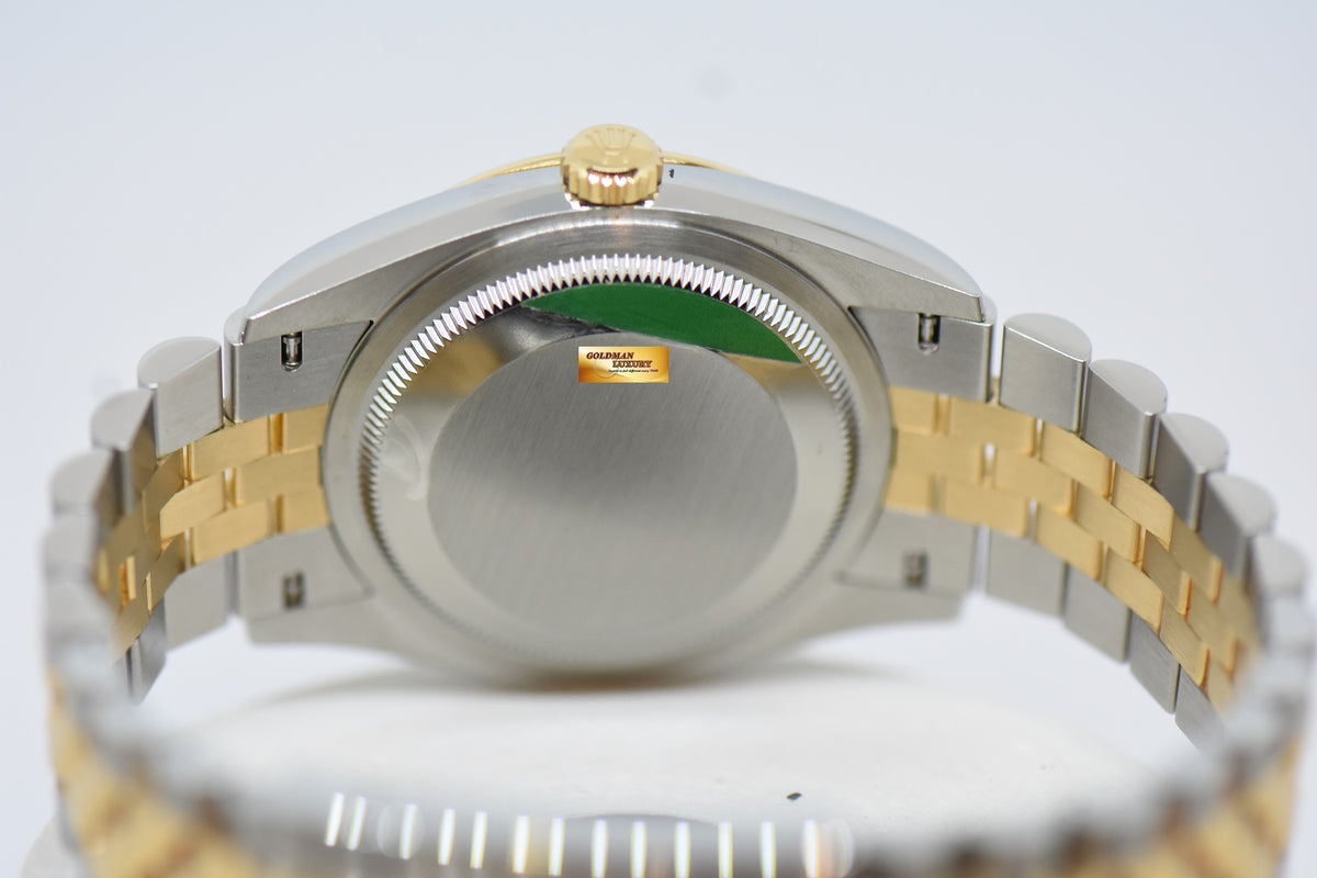 [SOLD] ROLEX OYSTER DATEJUST 36mm GOLD / STEEL IN JUBILEE BRACELET WHITE DIAL ROMAN NUMERALS 126233 (NEW-UNWORN)