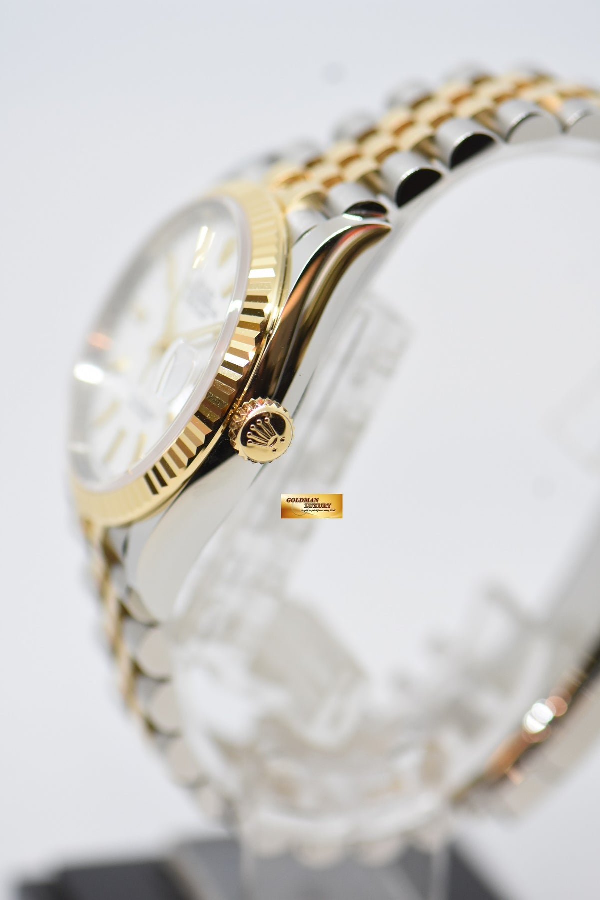 [SOLD] ROLEX OYSTER DATEJUST 36mm GOLD / STEEL IN JUBILEE BRACELET WHITE DIAL BATON NUMERALS 126233 (NEW-UNWORN)