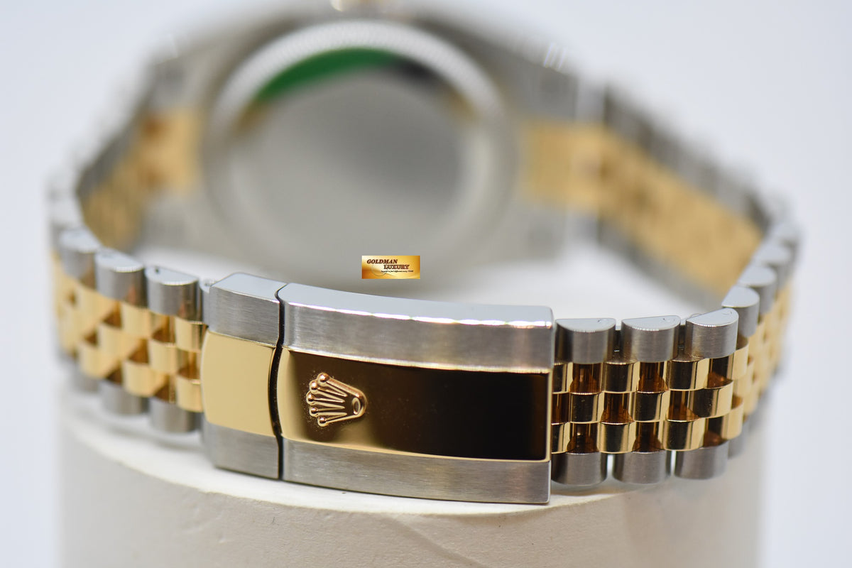 [SOLD] ROLEX OYSTER DATEJUST 36mm GOLD / STEEL IN JUBILEE BRACELET WHITE DIAL BATON NUMERALS 126233 (NEW-UNWORN)