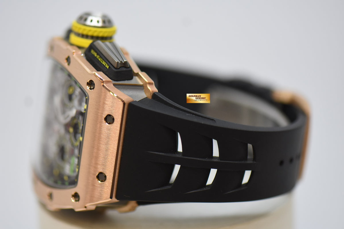 [SOLD] RICHARD MILLE FLYBACK CHRONOGRAPH IN ROSE GOLD ORIGINAL RUBBER STRAP RM11-03 AUTOMATIC (MINT CONDITION)