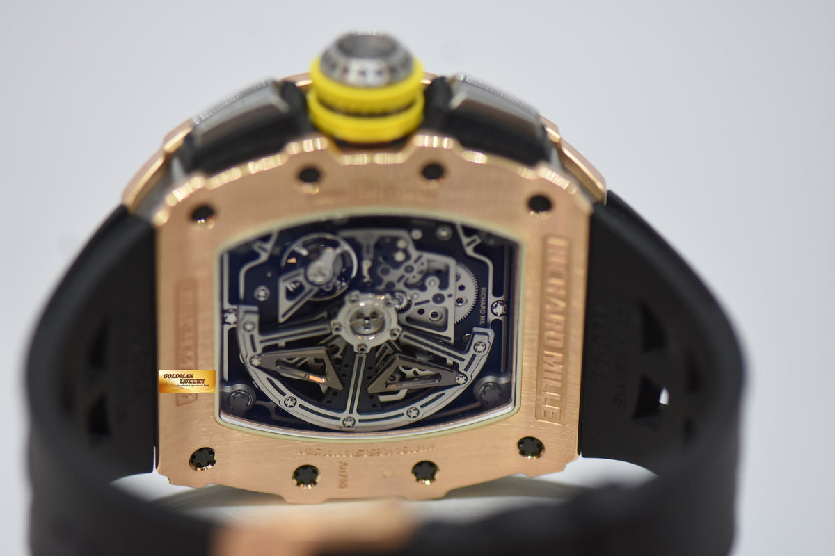 [SOLD] RICHARD MILLE FLYBACK CHRONOGRAPH IN ROSE GOLD ORIGINAL RUBBER STRAP RM11-03 AUTOMATIC (MINT CONDITION)