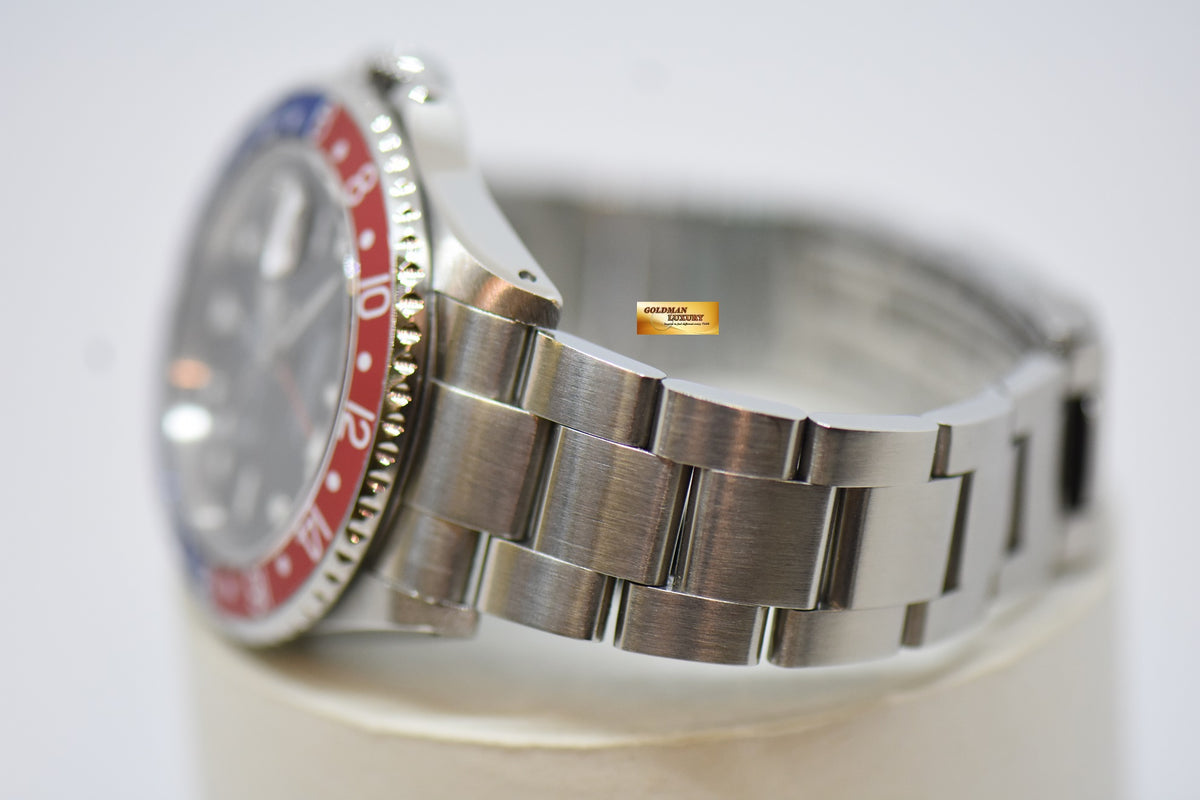 [SOLD] ROLEX OYSTER PERPETUAL GMT-MASTER II 40mm PEPSI RED / BLUE BEZEL 16710 (NEAR MINT)