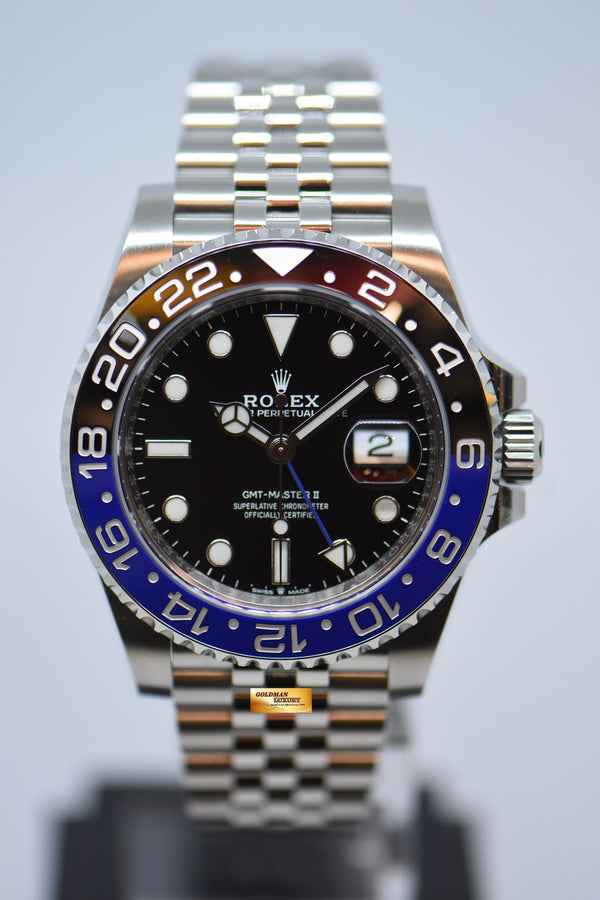 [SOLD] ROLEX OYSTER PERPETUAL GMT-MASTER II “BATGIRL” CERAMIC BLUE / BLACK BEZEL JUBILEE STEEL BRACELET 126710BLNR (NEW-UNWORN)