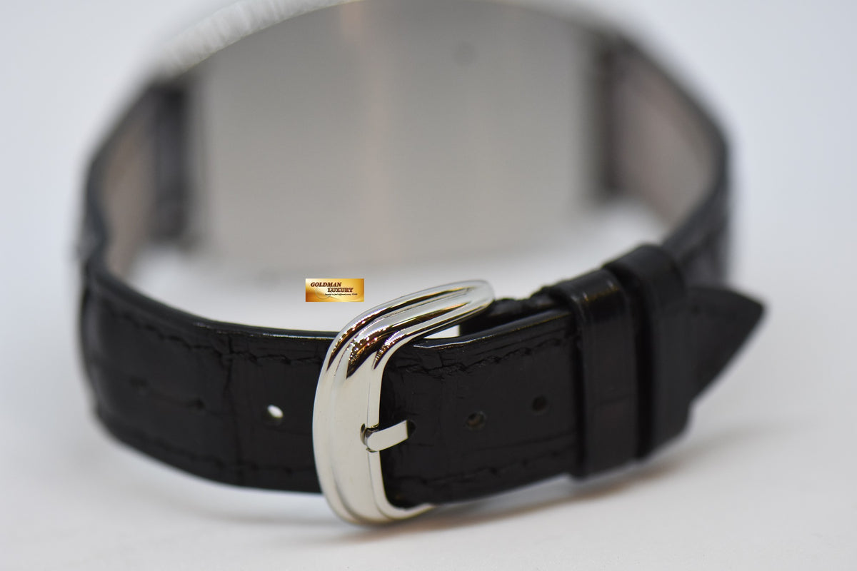 [SOLD] FRANCK MULLER CURVEX STEEL IN LEATHER STRAP BLACK ARABIC NUMERALS AUTOMATIC 6850B SC (MINT)