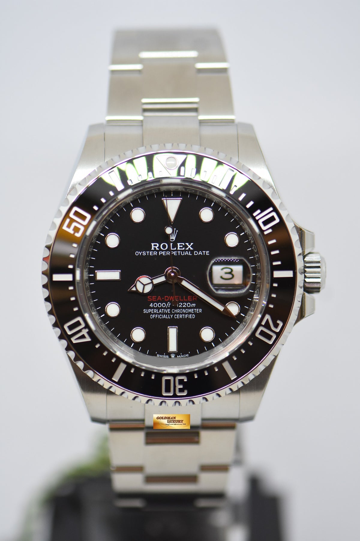 [SOLD] ROLEX OYSTER RED SEA-DWELLER 50TH ANNIVERSARY MARK II DIAL BLACK CERAMIC BEZEL Ref : 126600 (NEW-UNWORN)