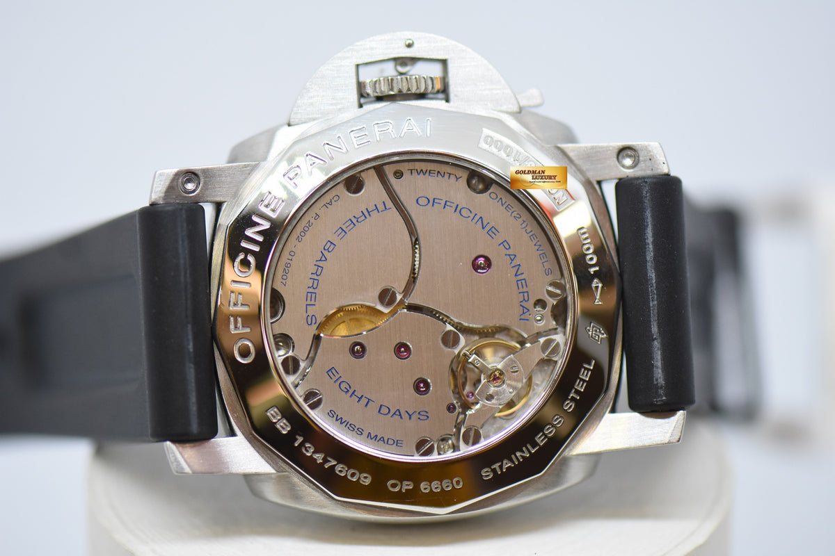 [SOLD] PANERAI LUMINOR GMT 1950 8 DAYS POWER RESERVE am/pm DIAL MANUAL WINDING PAM 233 (MINT)