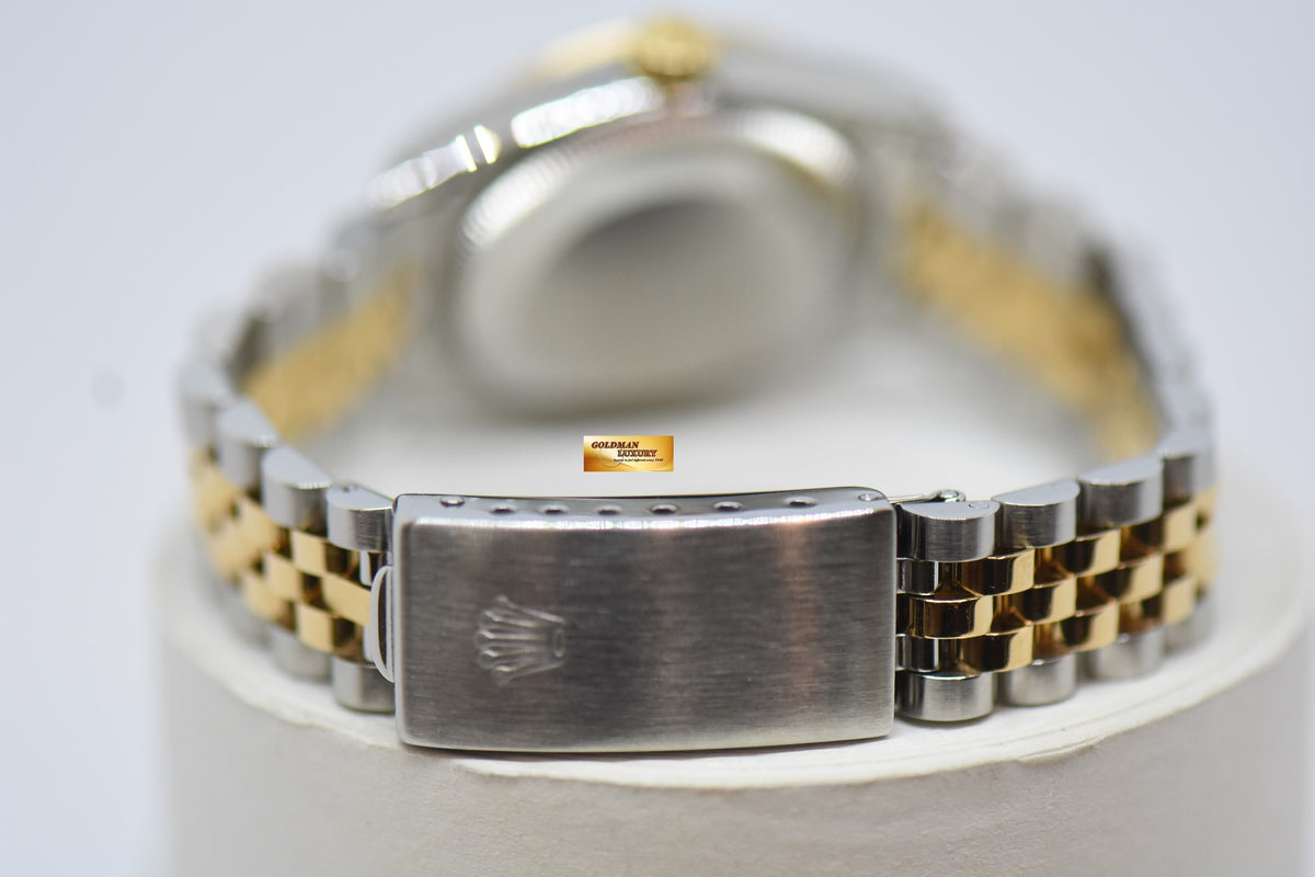 [SOLD] ROLEX OYSTER DATEJUST 31mm HALF-GOLD IN JUBILEE BRACELET DIAMOND DIAL 68273 (NEAR MINT)