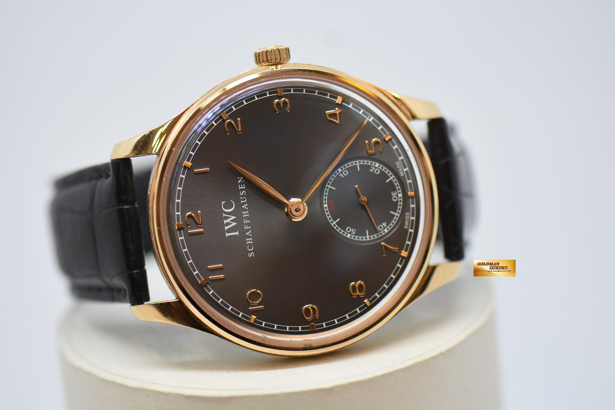 [SOLD] IWC PORTUGUESE 44mm ROSE GOLD HAND WOUND IW5454-06 (MINT)