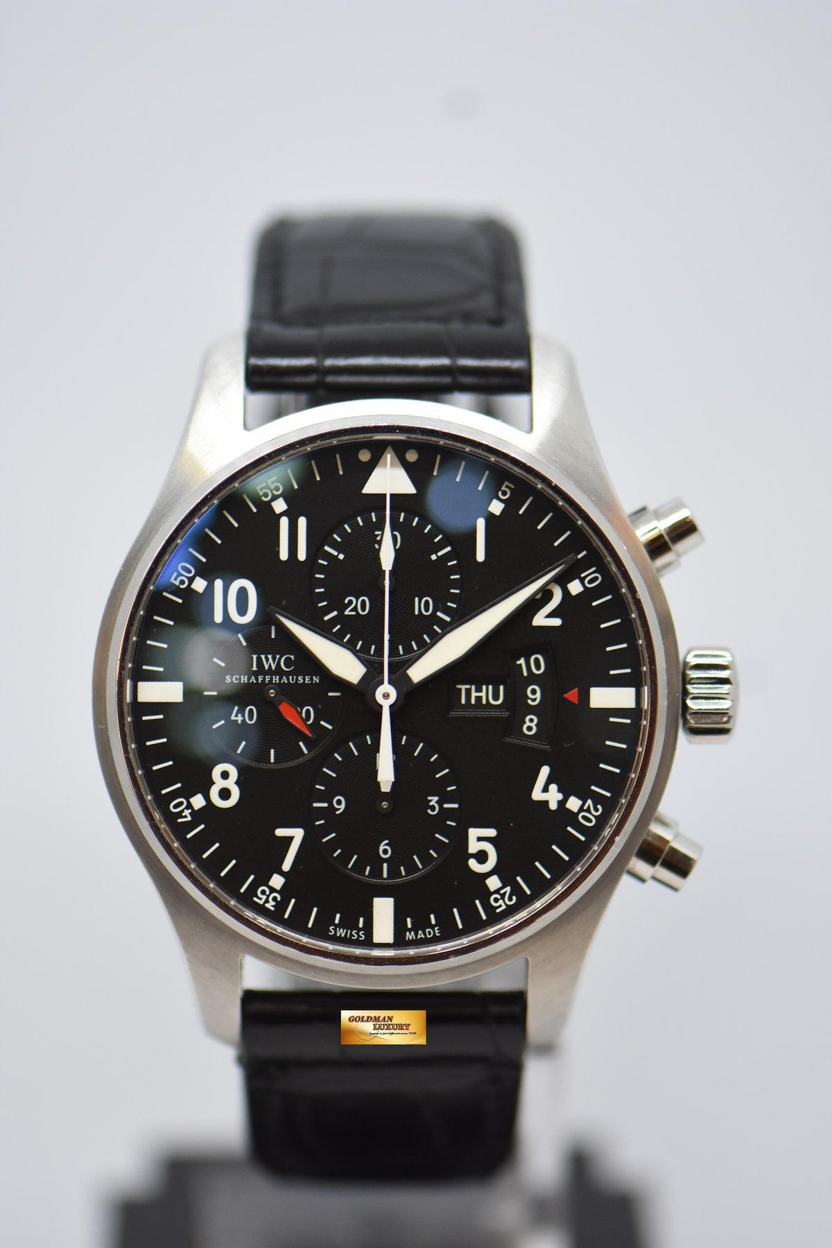 [SOLD] IWC PILOT CHRONOGRAPH 43mm DAY-DATE AUTOMATIC IW3777-01 (MINT)