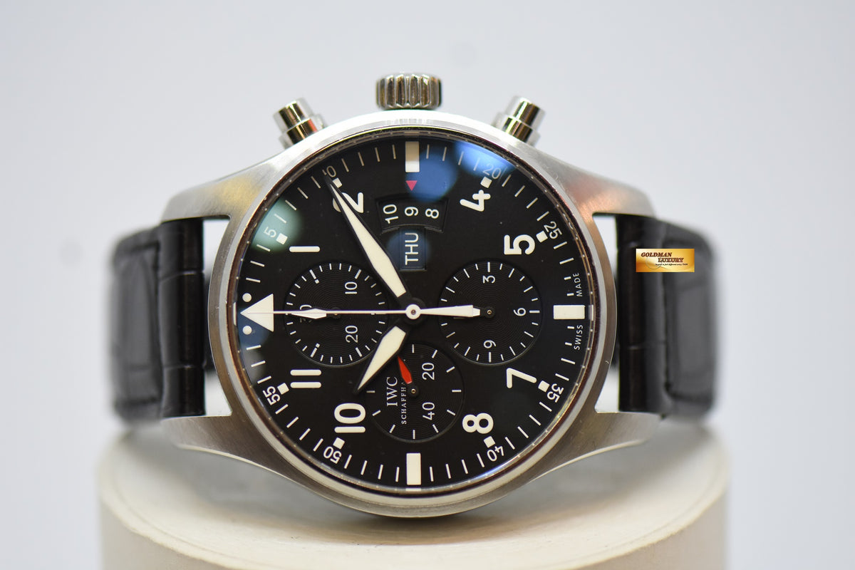 [SOLD] IWC PILOT CHRONOGRAPH 43mm DAY-DATE AUTOMATIC IW3777-01 (MINT)