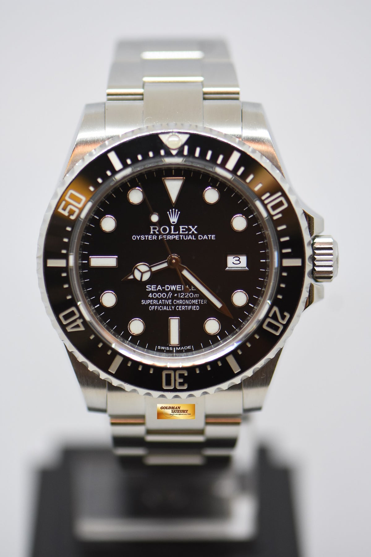 [SOLD] ROLEX OYSTER PERPETUAL SEA-DWELLER 4000  CERAMIC BLACK AUTOMATIC 116600 (MINT)