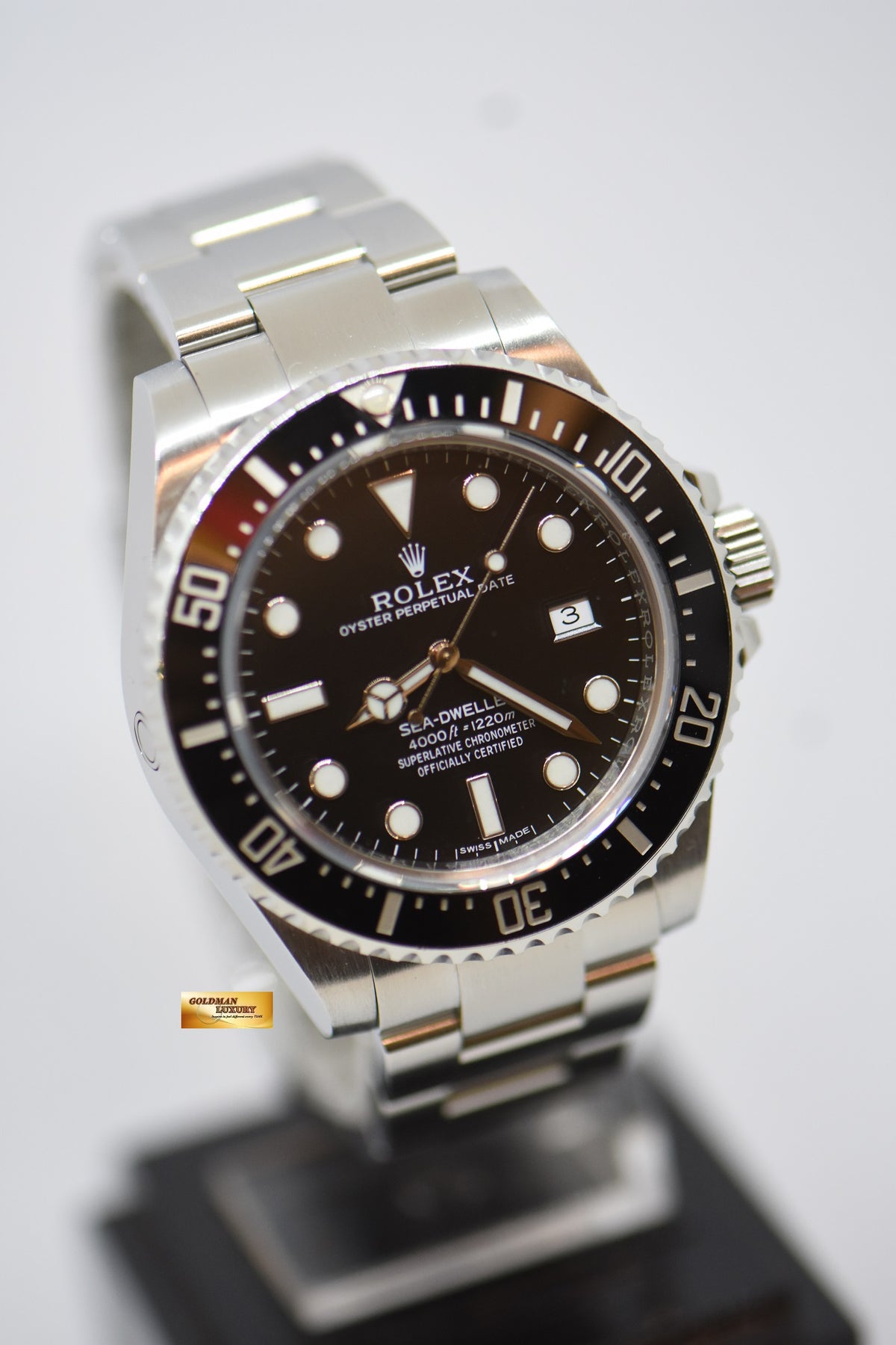 [SOLD] ROLEX OYSTER PERPETUAL SEA-DWELLER 4000  CERAMIC BLACK AUTOMATIC 116600 (MINT)