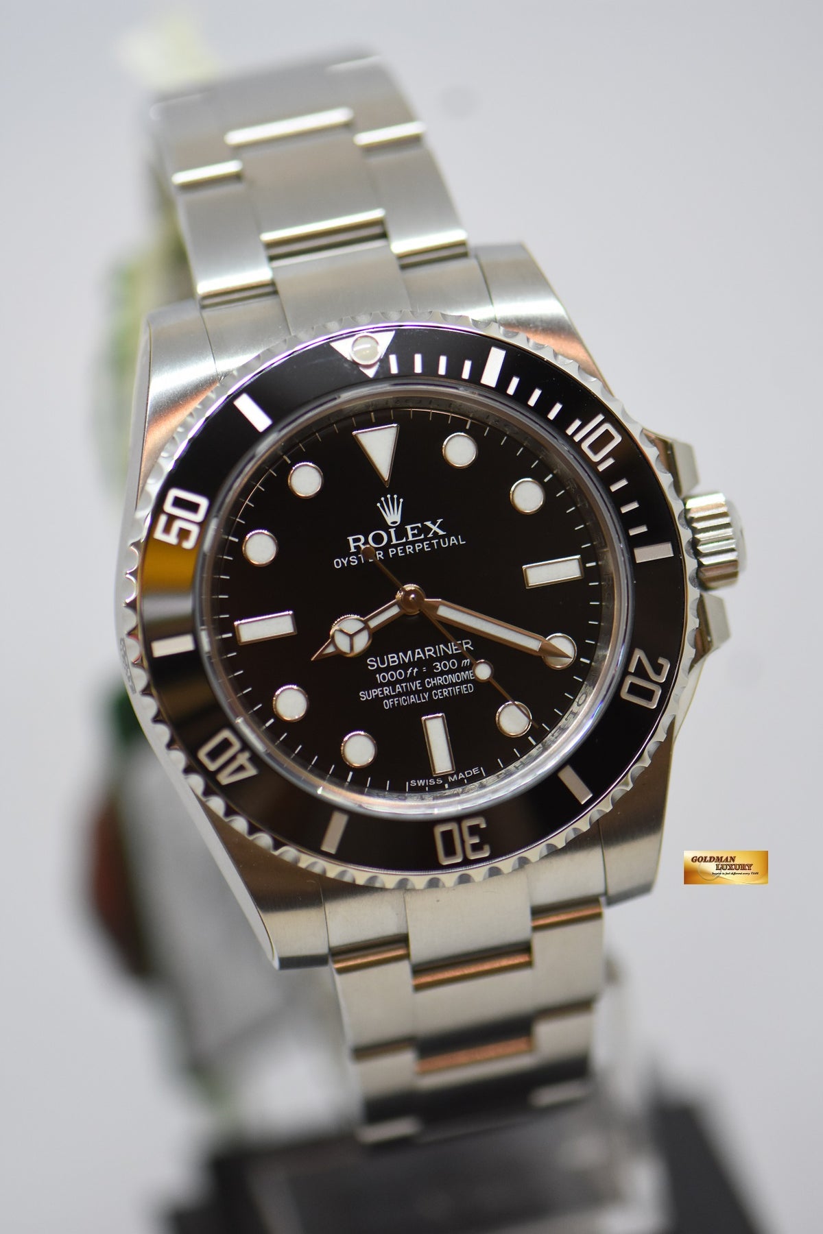 [SOLD] ROLEX OYSTER PERPETUAL SUBMARINER NO-DATE CERAMIC BLACK 114060 (NEW-UNWORN) [NEW OLD STOCK]