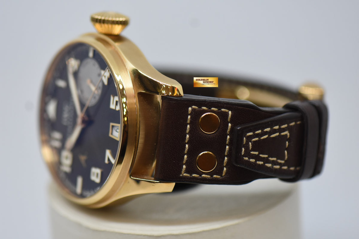 [SOLD] IWC BIG PILOT “ANTOINE SAINT EXUPERY” 46mm 7-DAYS POWER RESERVE RED GOLD IN BROWN LEATHER LIMITED EDITION OF 500PCS IW5004-21 (LNIB)