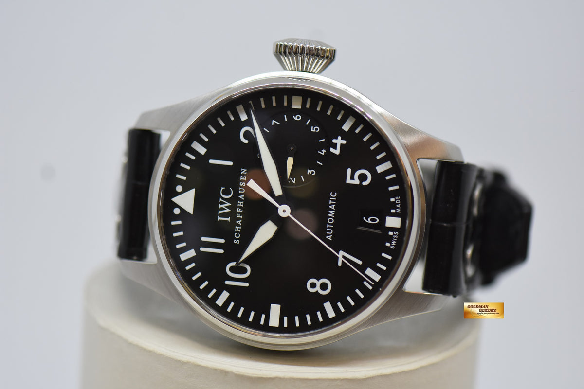 [SOLD] IWC BIG PILOT 46mm 7 DAYS POWER RESERVE STEEL IN LEATHER AUTOMATIC IW5004-01 (MINT)
