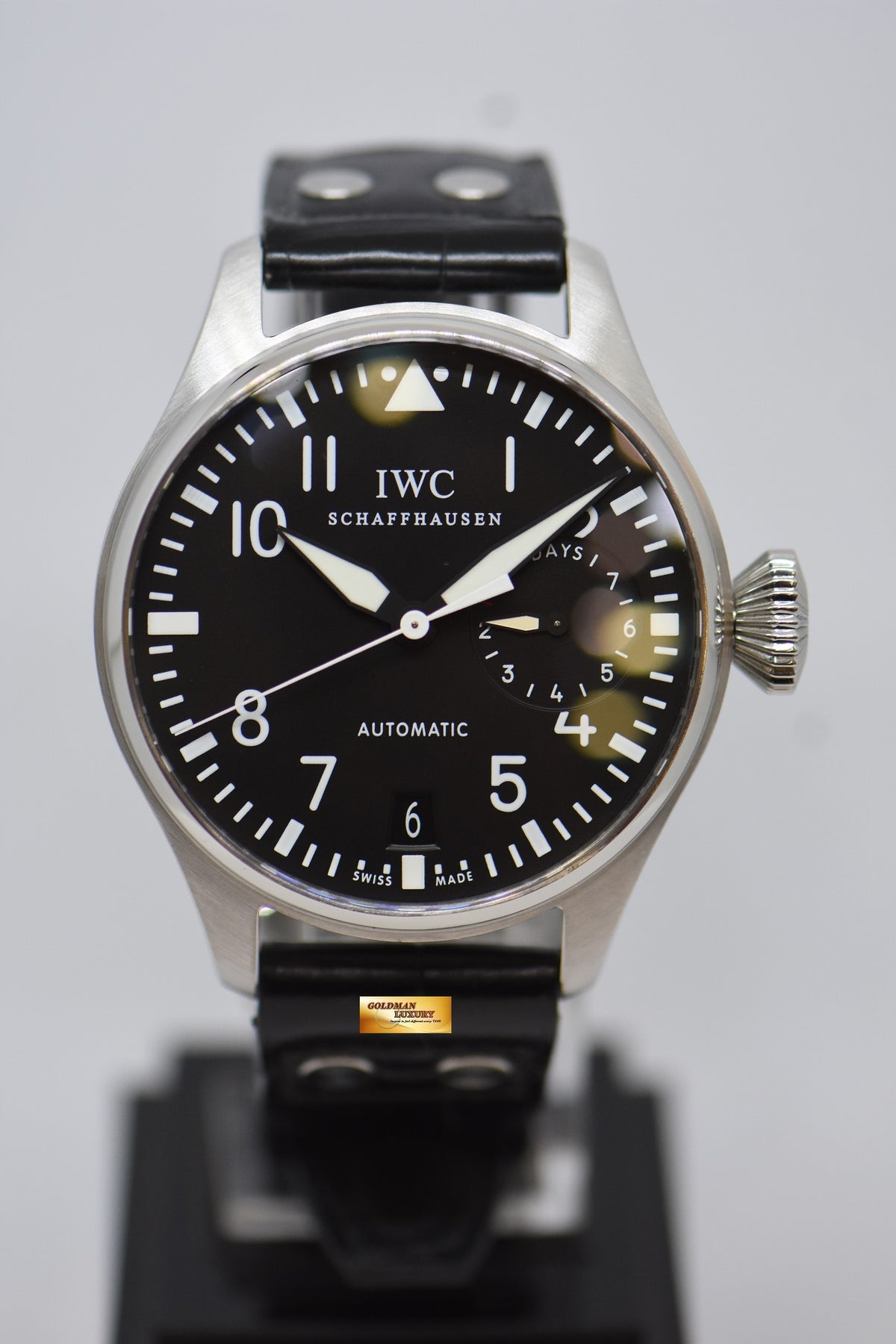 [SOLD] IWC BIG PILOT 46mm 7 DAYS POWER RESERVE STEEL IN LEATHER AUTOMATIC IW5004-01 (MINT)