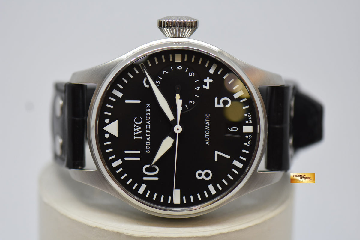 [SOLD] IWC BIG PILOT 46mm 7 DAYS POWER RESERVE STEEL IN LEATHER AUTOMATIC IW5004-01 (MINT)