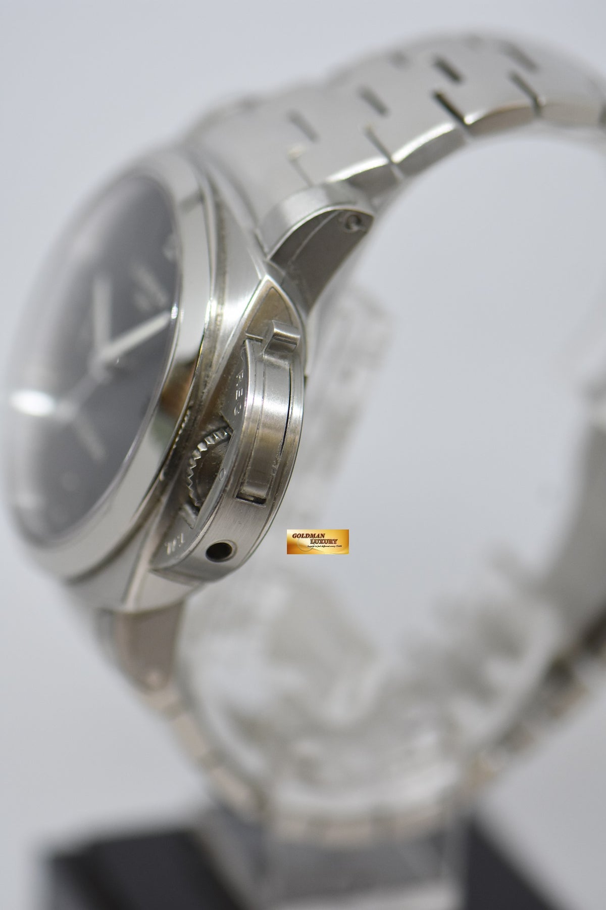 [SOLD] PANERAI LUMINOR 1950 GMT 44mm STEEL IN BRACELET AUTOMATIC BLACK PAM 329 (MINT)