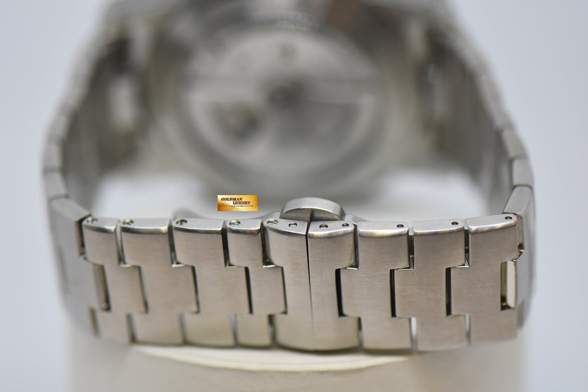 [SOLD] PANERAI LUMINOR 1950 GMT 44mm STEEL IN BRACELET AUTOMATIC BLACK PAM 329 (MINT)