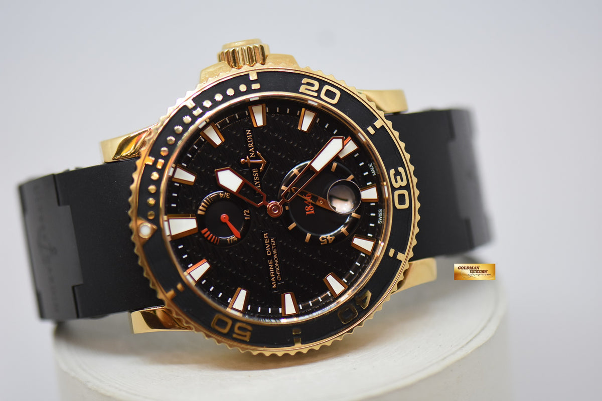 [SOLD] ULYSSE NARDIN MAXI MARINE DIVER 42mm 18K GOLD CHRONOMETER AUTOMATIC 266-33 (NEAR MINT)