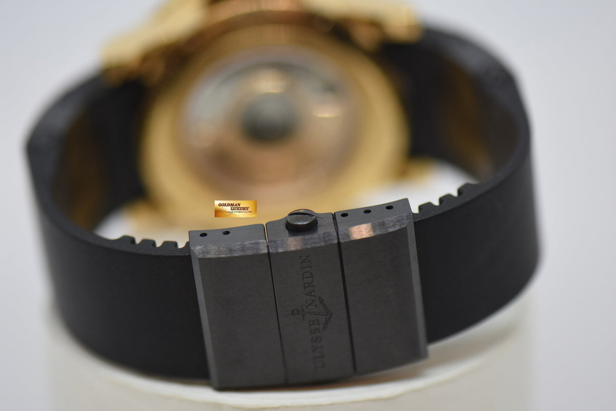 [SOLD] ULYSSE NARDIN MAXI MARINE DIVER 42mm 18K GOLD CHRONOMETER AUTOMATIC 266-33 (NEAR MINT)