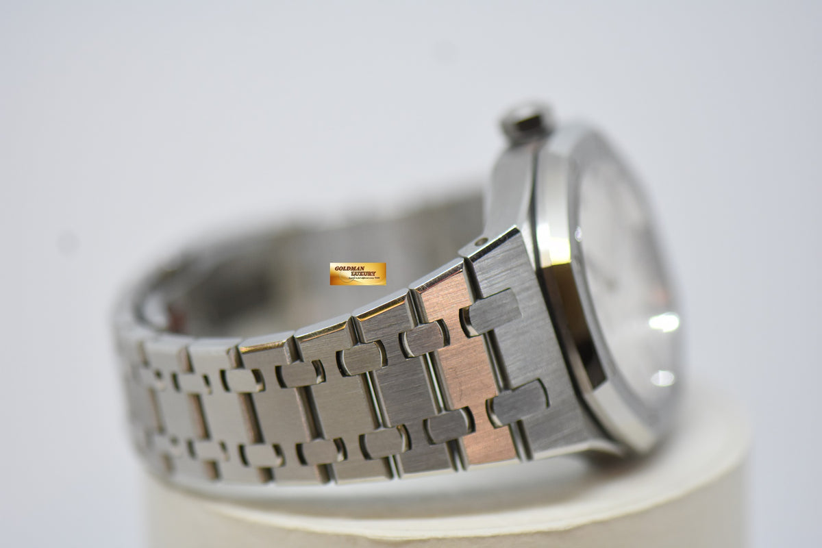 [SOLD] AUDEMARS PIGUET ROYAL OAK 37mm STEEL IN BRACELET SILVER-WHITE DIAL AUTOMATIC 15450ST (MINT)