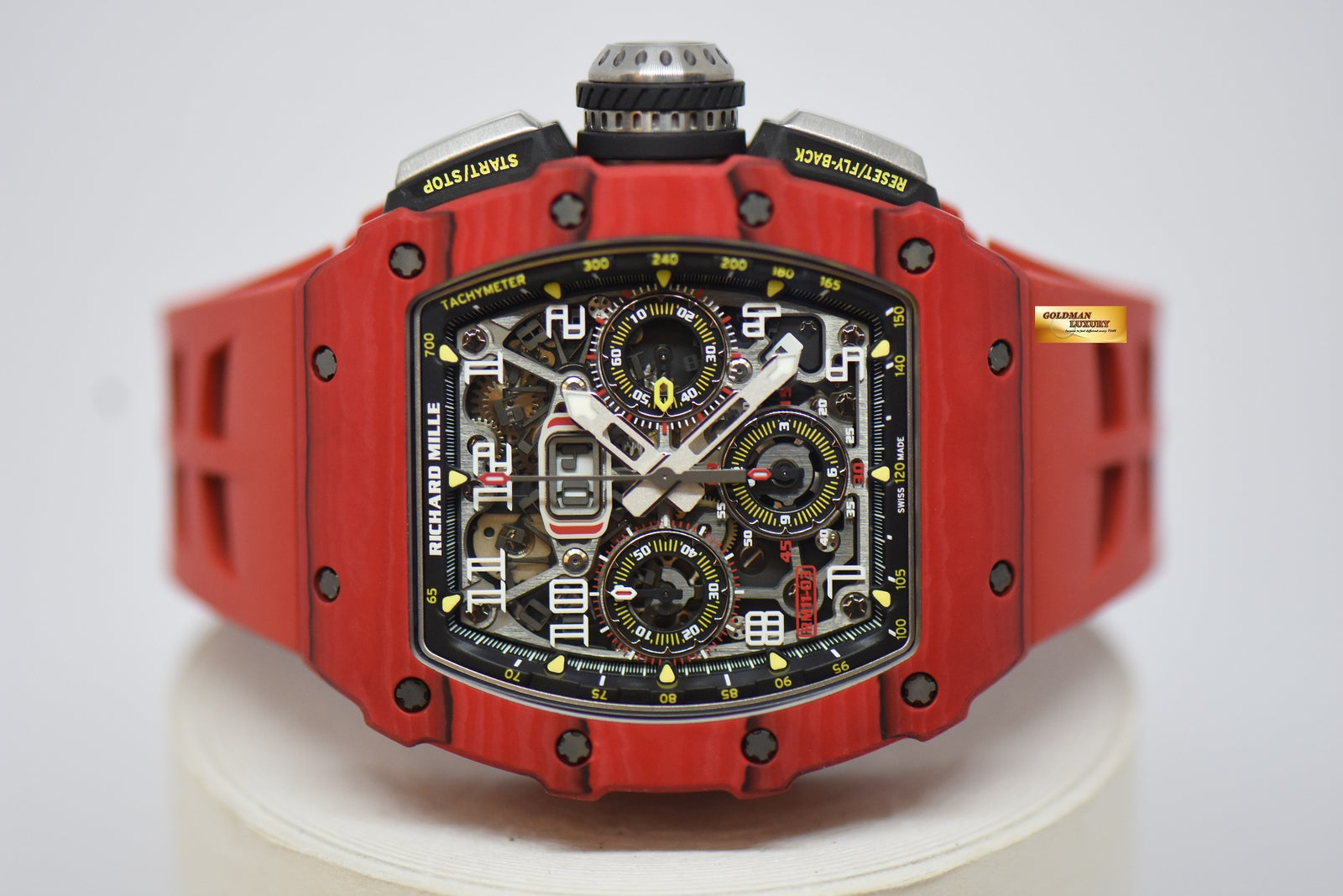 SOLD] RICHARD MILLE FLYBACK CHRONOGRAPH IN RED TPT QUARTZ