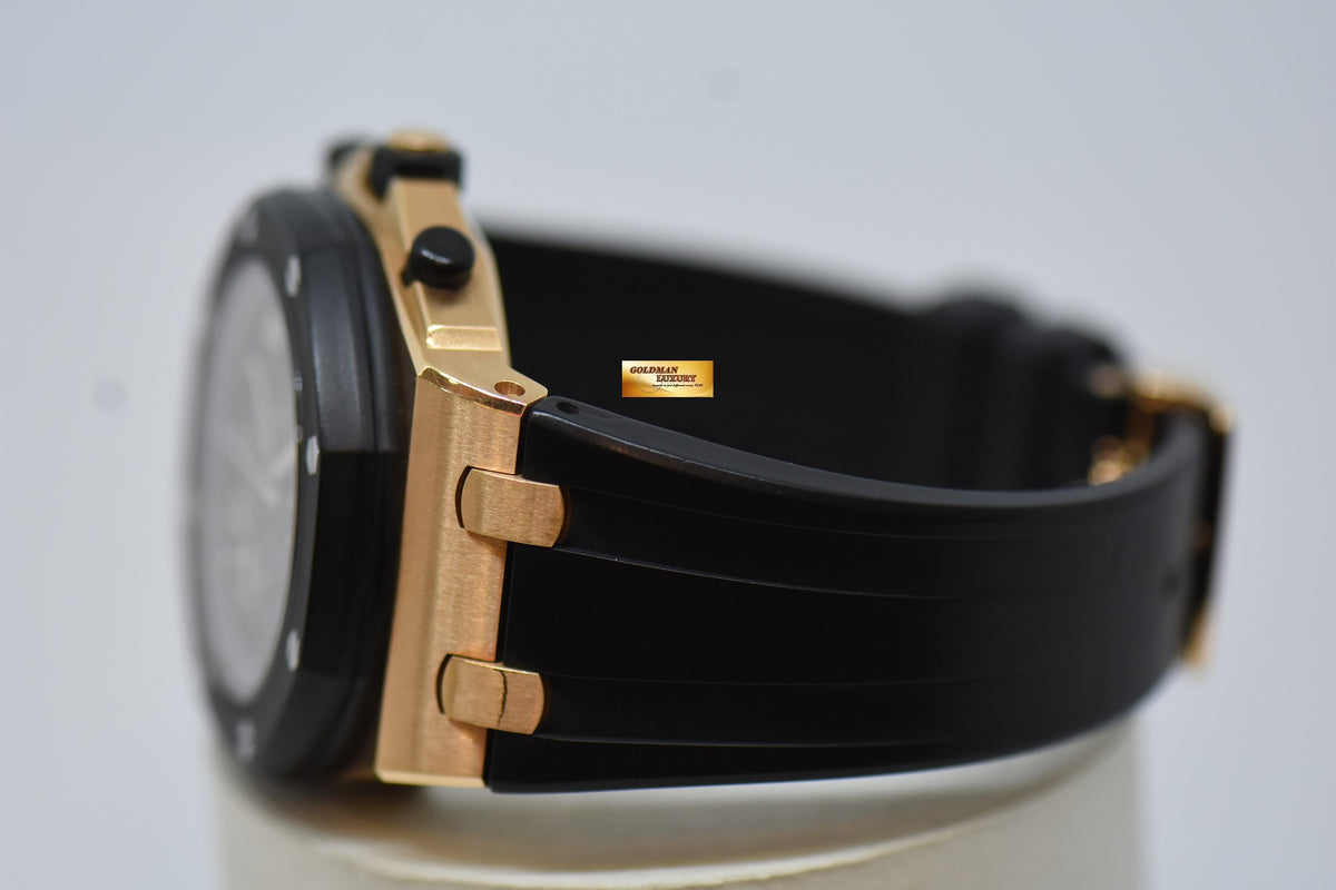 [SOLD] AUDEMARS PIGUET ROYAL OAK OFFSHORE 42mm ROSE GOLD RUBBER CLAD AUTOMATIC 25940OK (MINT)