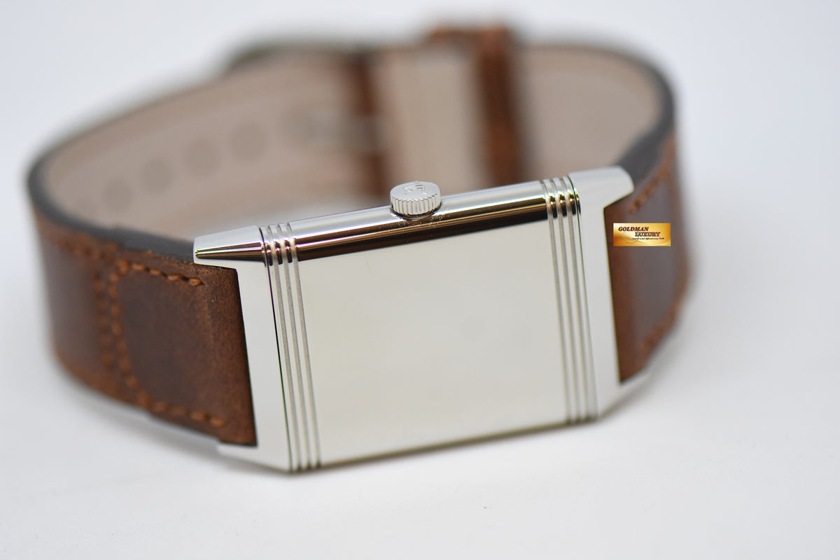 [SOLD] JLC REVERSO CLASSIC MEDIUM MONOFACE SMALL SECONDS STEEL IN FAGLIANO LEATHER STRAP MANUAL WINDING Q2438522 (MINT)