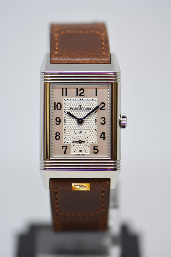 [SOLD] JLC REVERSO CLASSIC MEDIUM MONOFACE SMALL SECONDS STEEL IN FAGLIANO LEATHER STRAP MANUAL WINDING Q2438522 (MINT)