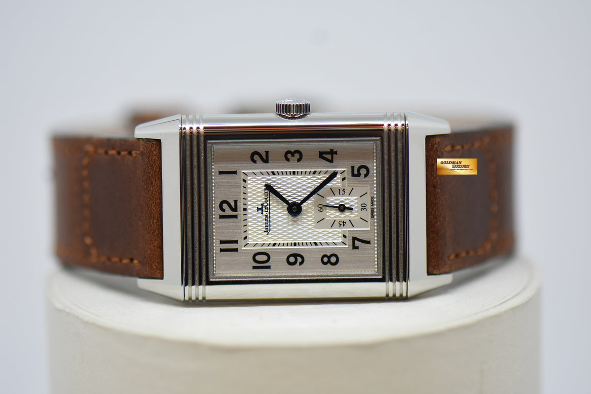 [SOLD] JLC REVERSO CLASSIC MEDIUM MONOFACE SMALL SECONDS STEEL IN FAGLIANO LEATHER STRAP MANUAL WINDING Q2438522 (MINT)
