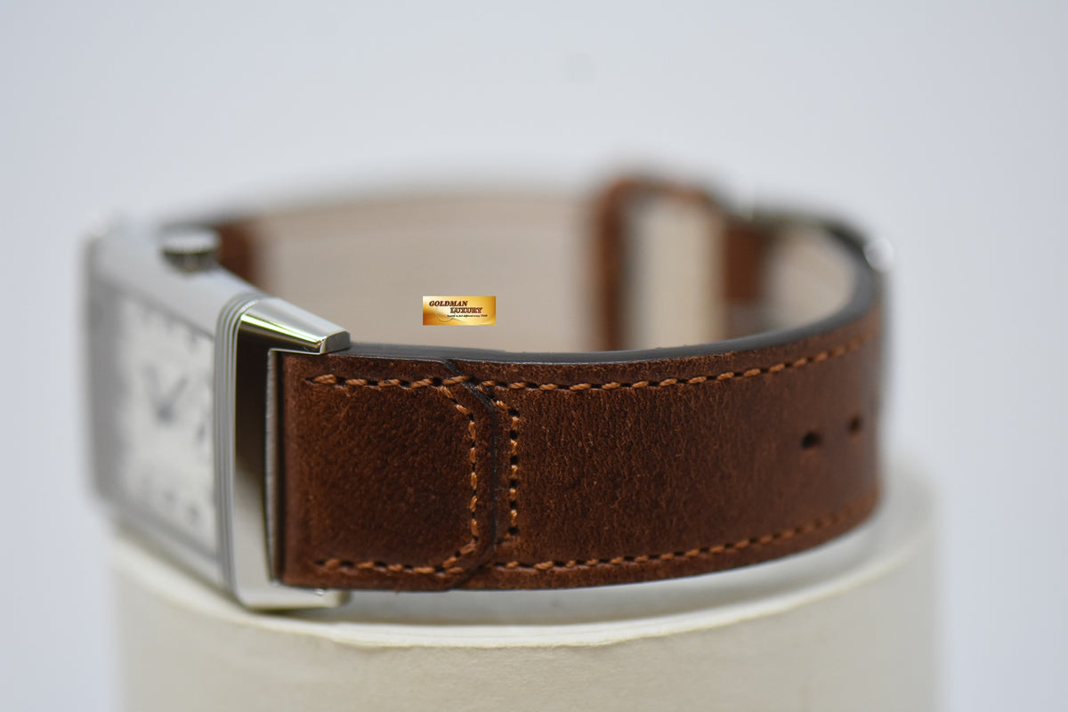 [SOLD] JLC REVERSO CLASSIC MEDIUM MONOFACE SMALL SECONDS STEEL IN FAGLIANO LEATHER STRAP MANUAL WINDING Q2438522 (MINT)