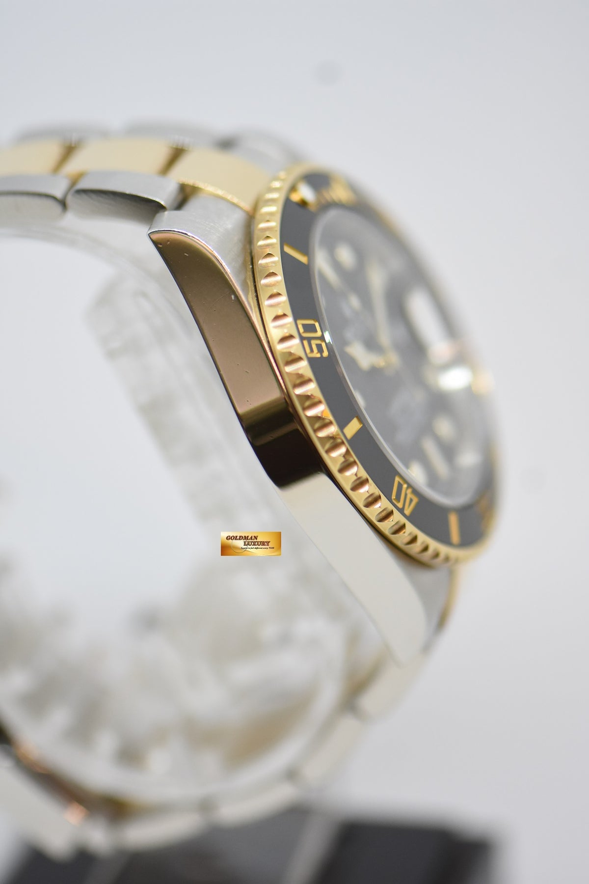 [SOLD] ROLEX OYSTER PERPETUAL SUBMARINER 40mm GOLD / STEEL IN BRACELET CERAMIC BEZEL BLACK DIAL 116613LN (MINT)