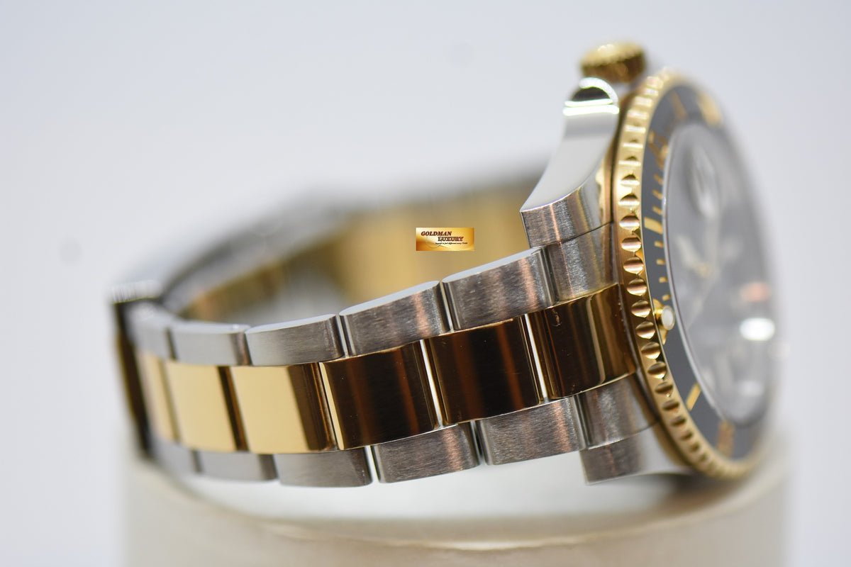 [SOLD] ROLEX OYSTER PERPETUAL SUBMARINER 40mm GOLD / STEEL IN BRACELET CERAMIC BEZEL BLACK DIAL 116613LN (MINT)