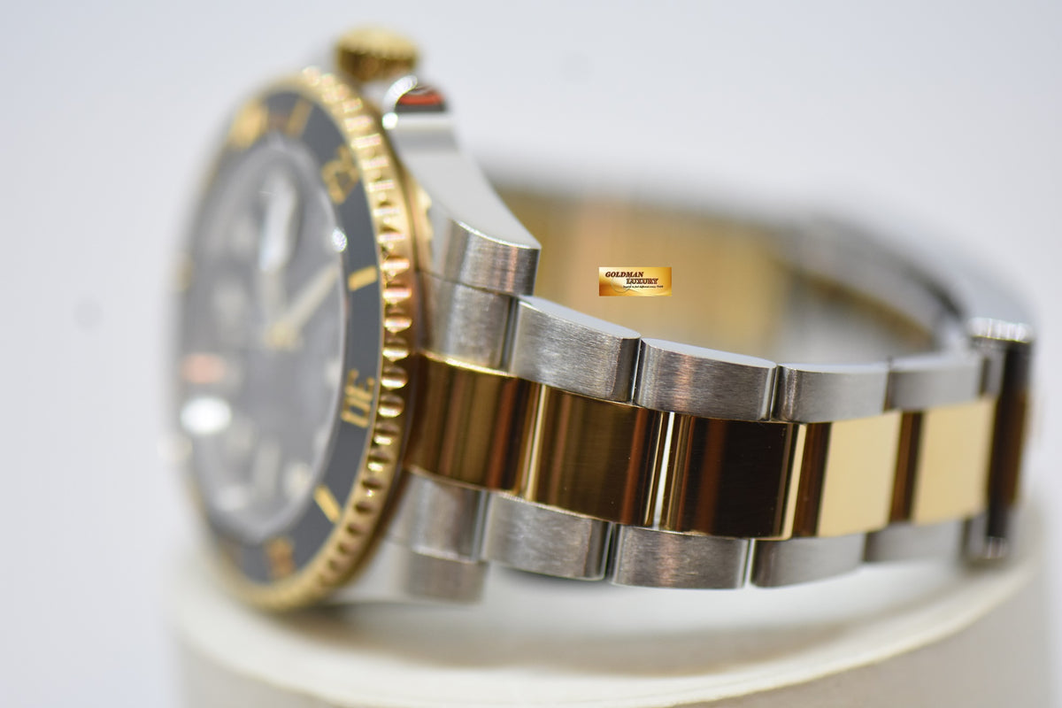 [SOLD] ROLEX OYSTER PERPETUAL SUBMARINER 40mm GOLD / STEEL IN BRACELET CERAMIC BEZEL BLACK DIAL 116613LN (MINT)