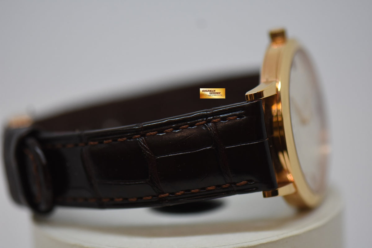 [SOLD] A.LANGE & SOHNE SAXONIA SUB-SECOND 37mm ROSE GOLD IN LEATHER MANUAL WINDING 215.032 (MINT)