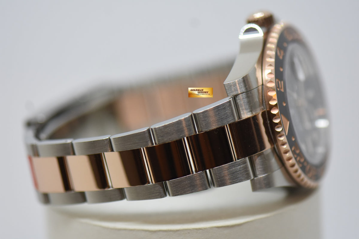 [SOLD] ROLEX OYSTER PERPETUAL GMT-MASTER II “ROOT-BEER” CERAMIC BROWN BEZEL EVEROSE GOLD / STEEL BRACELET 126711CHNR (NEW-UNWORN)
