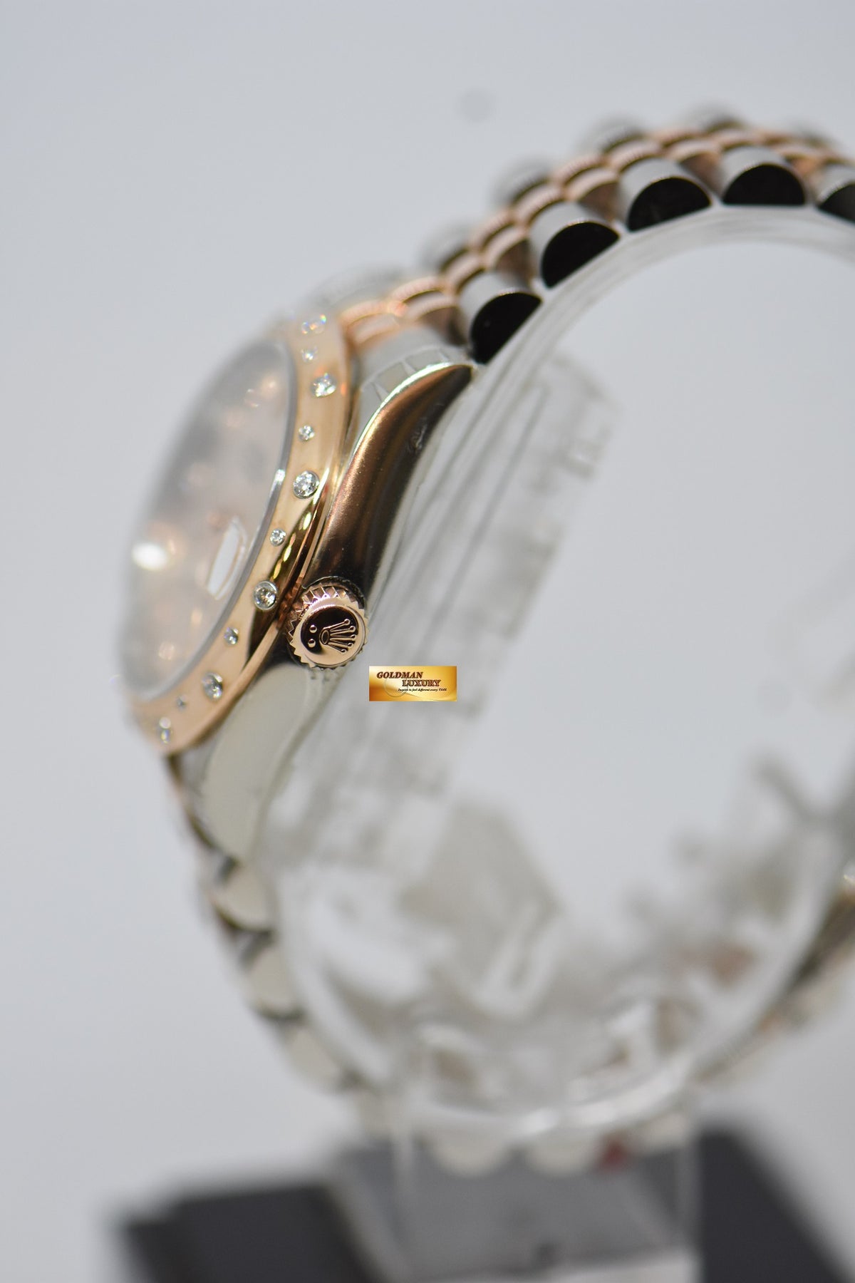 [SOLD] ROLEX OYSTER DATEJUST 31mm EVEROSE GOLD / STEEL IN JUBILEE BRACELET PINK DIAMOND DIAL DIAMOND BEZEL 178341 (NEW-OLD STOCK)