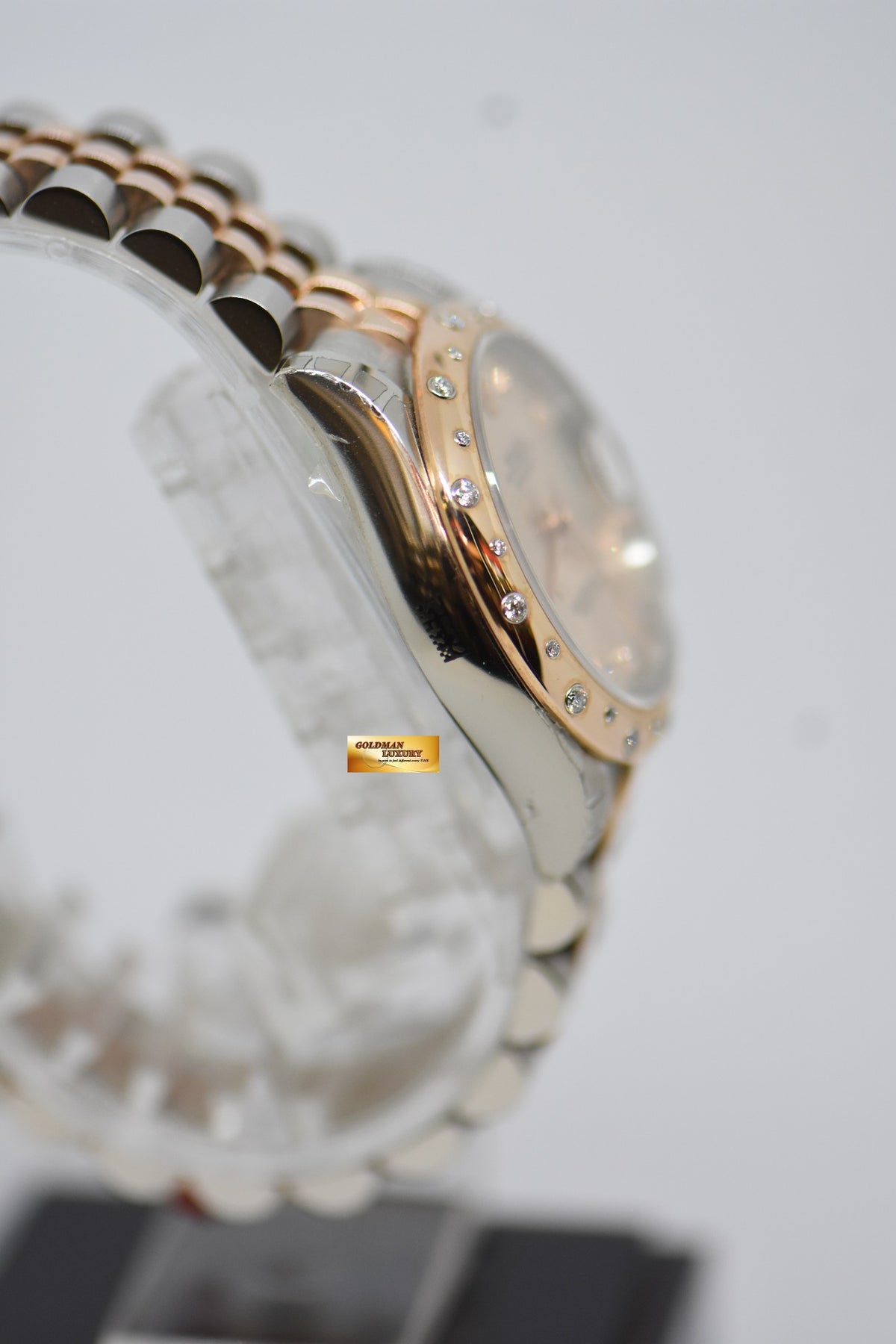 [SOLD] ROLEX OYSTER DATEJUST 31mm EVEROSE GOLD / STEEL IN JUBILEE BRACELET PINK DIAMOND DIAL DIAMOND BEZEL 178341 (NEW-OLD STOCK)