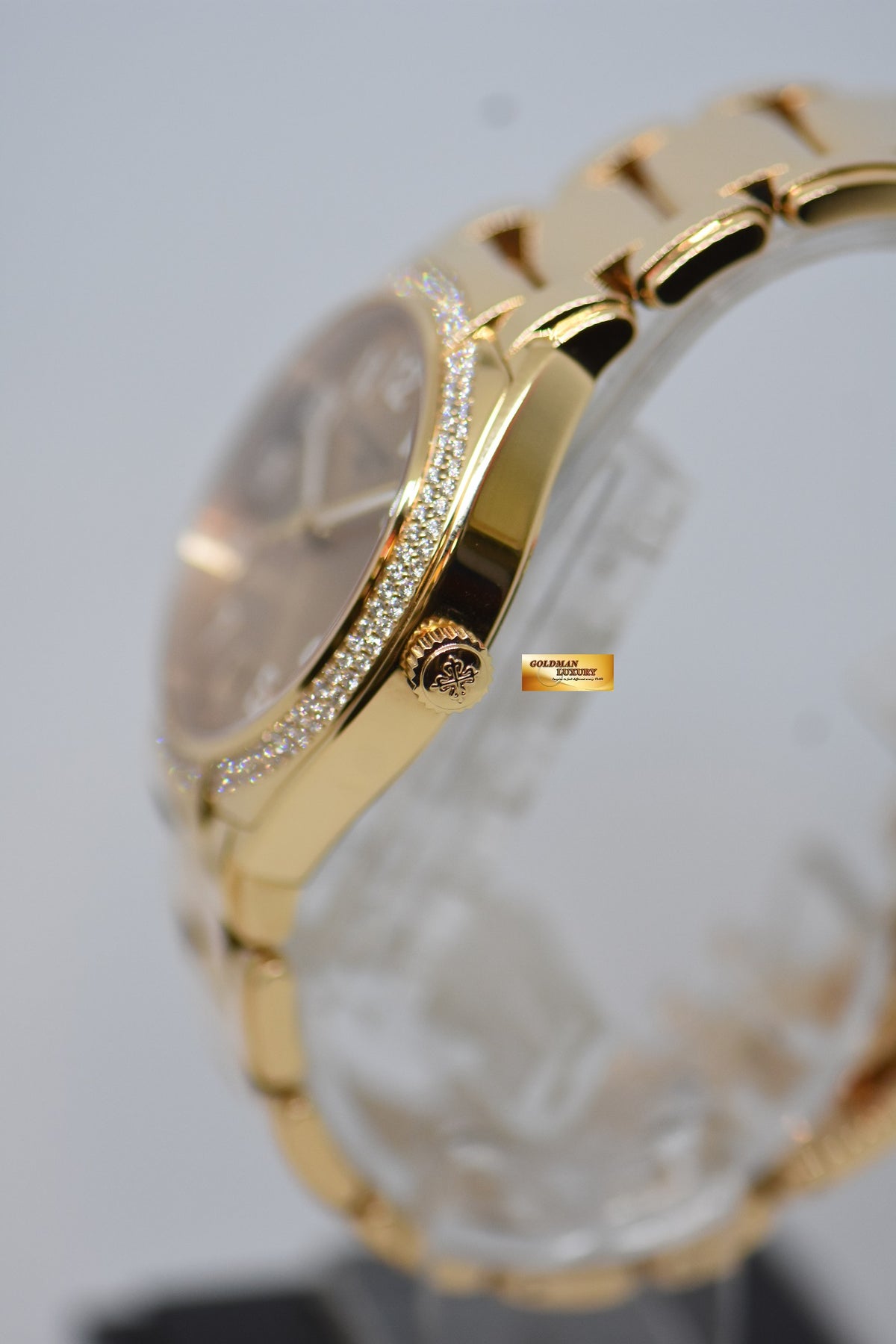 [SOLD] PATEK PHILIPPE LADIES 36mm TWENTY-4 ROSE GOLD ORIGINAL FACTORY DIAMONDS AUTOMATIC 7300/1200R (NEW-UNWORN)