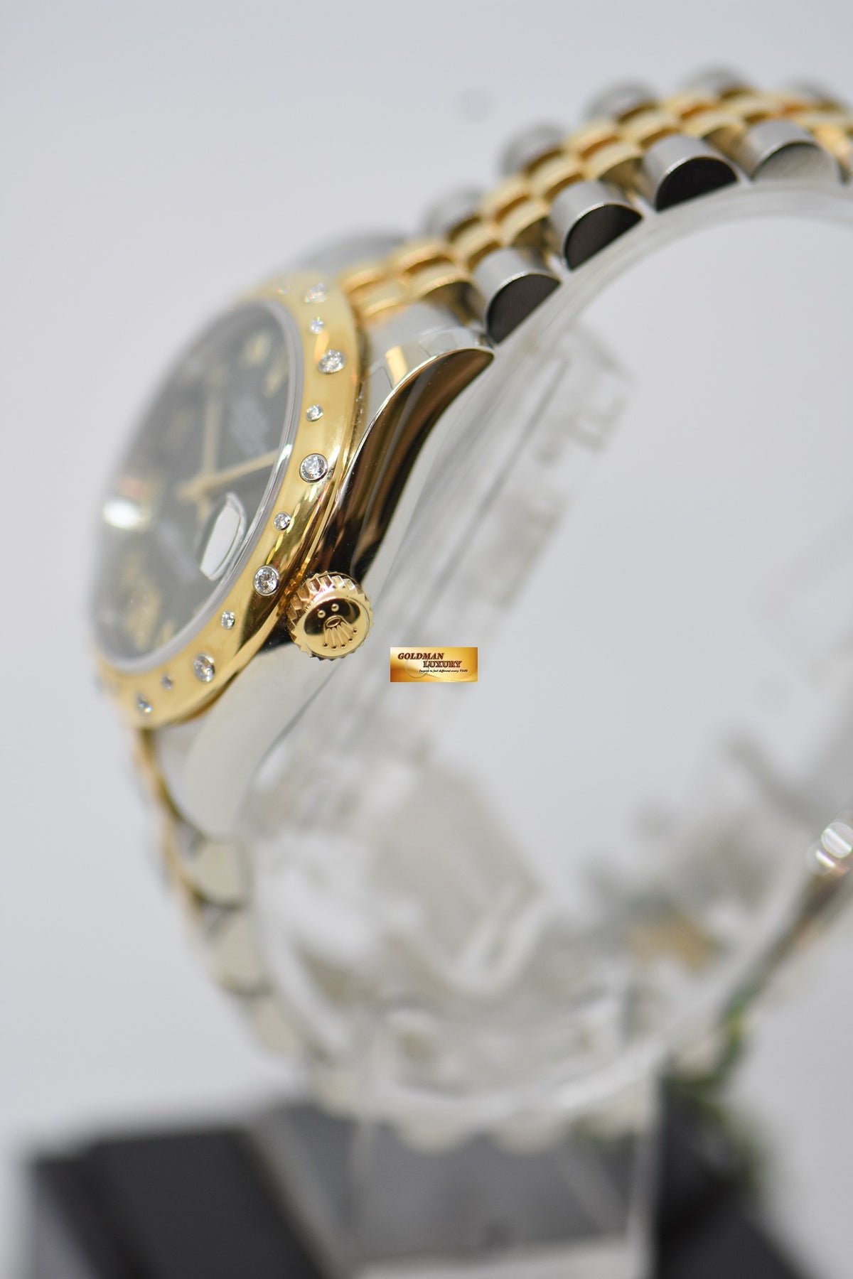 [SOLD] ROLEX OYSTER PERPETUAL DATEJUST 31mm GOLD / STEEL IN JUBILEE BRACELET OLIVE GREEN DIAL DIAMOND @ VI ORIGINAL DIAMOND BEZEL AUTOMATIC 178343 (NEW-UNWORN)