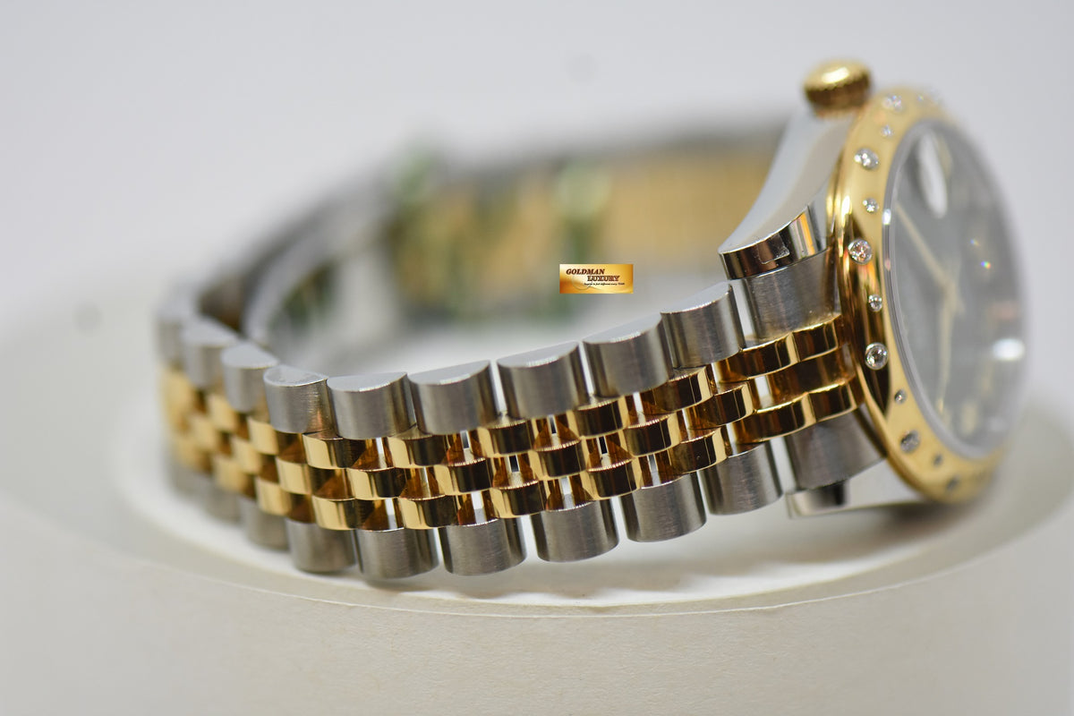 [SOLD] ROLEX OYSTER PERPETUAL DATEJUST 31mm GOLD / STEEL IN JUBILEE BRACELET OLIVE GREEN DIAL DIAMOND @ VI ORIGINAL DIAMOND BEZEL AUTOMATIC 178343 (NEW-UNWORN)