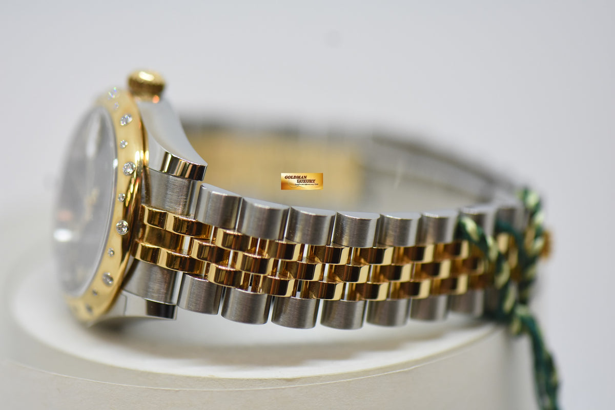[SOLD] ROLEX OYSTER PERPETUAL DATEJUST 31mm GOLD / STEEL IN JUBILEE BRACELET OLIVE GREEN DIAL DIAMOND @ VI ORIGINAL DIAMOND BEZEL AUTOMATIC 178343 (NEW-UNWORN)
